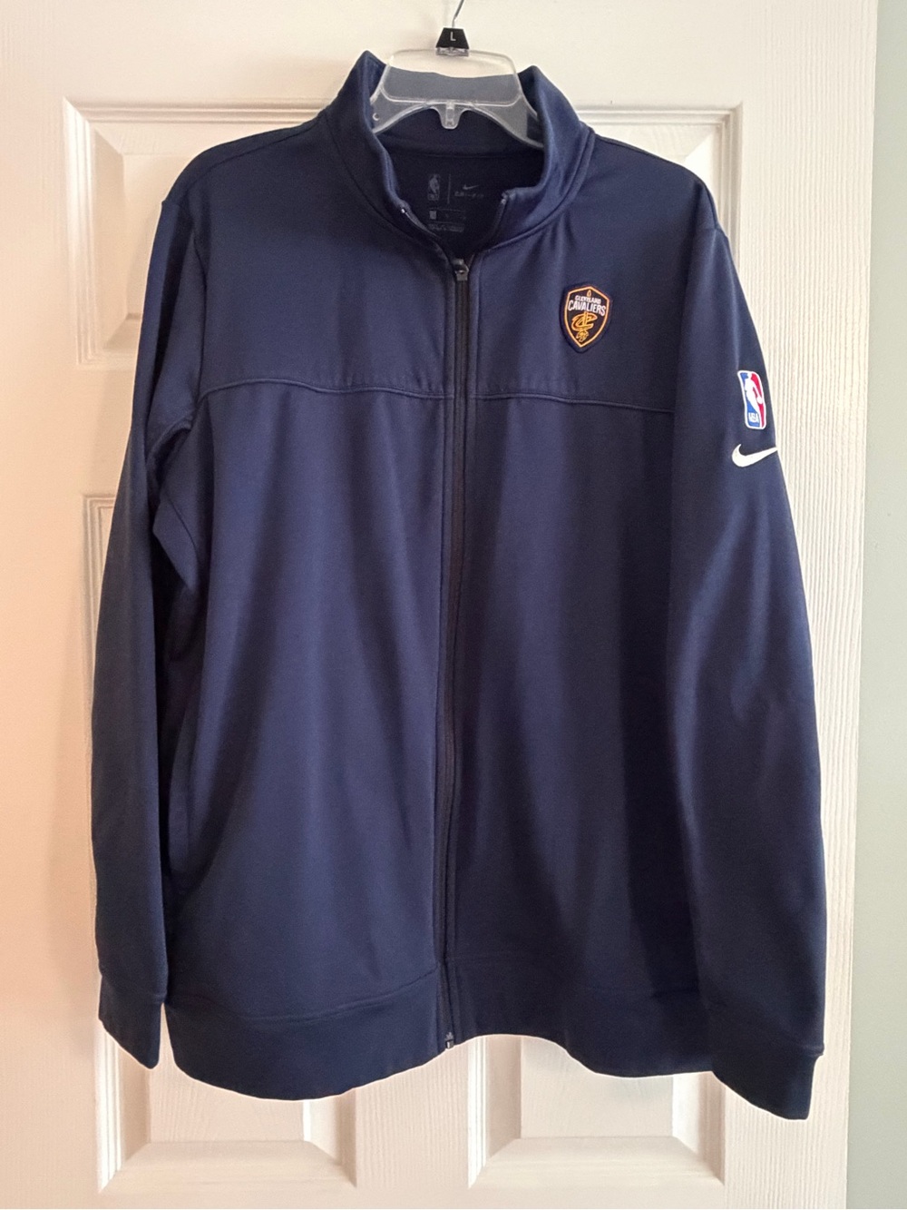 Nike Men's Navy Full-Zip NBA Cleveland Cavaliers Jacket